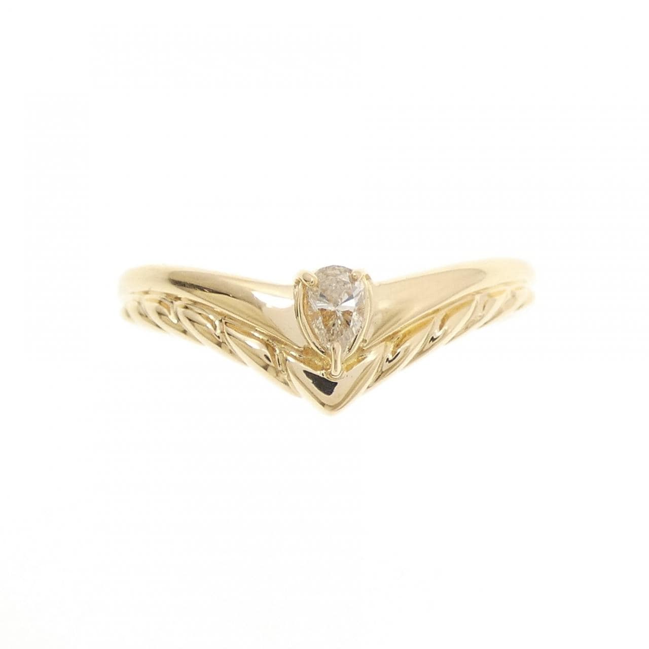 K18YG ダイヤモンド リング 0.08CT
