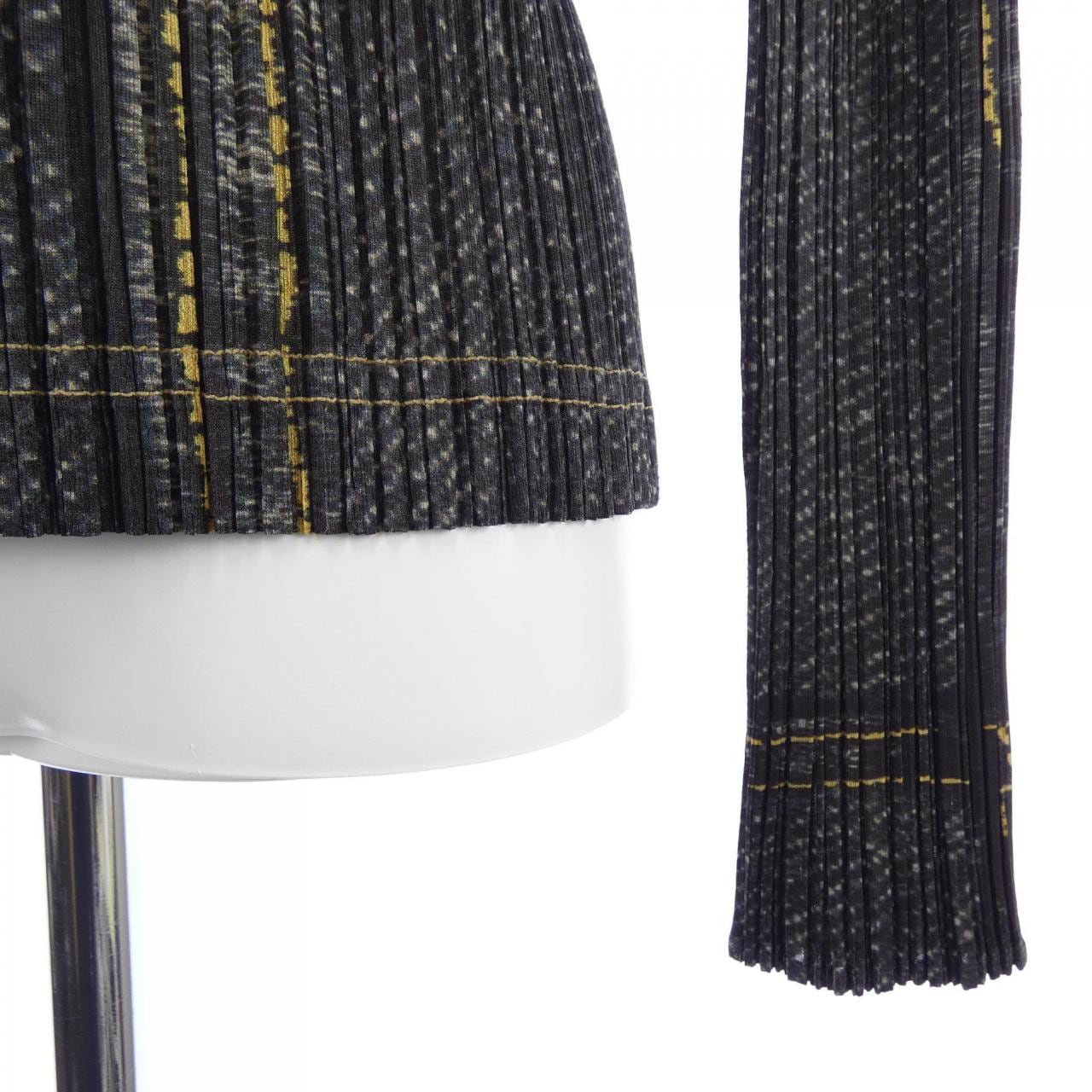 【ヴィンテージ】プリーツプリーズ PLEATS PLEASE 1999デニム転写プリント PP97-JD052 シャツ