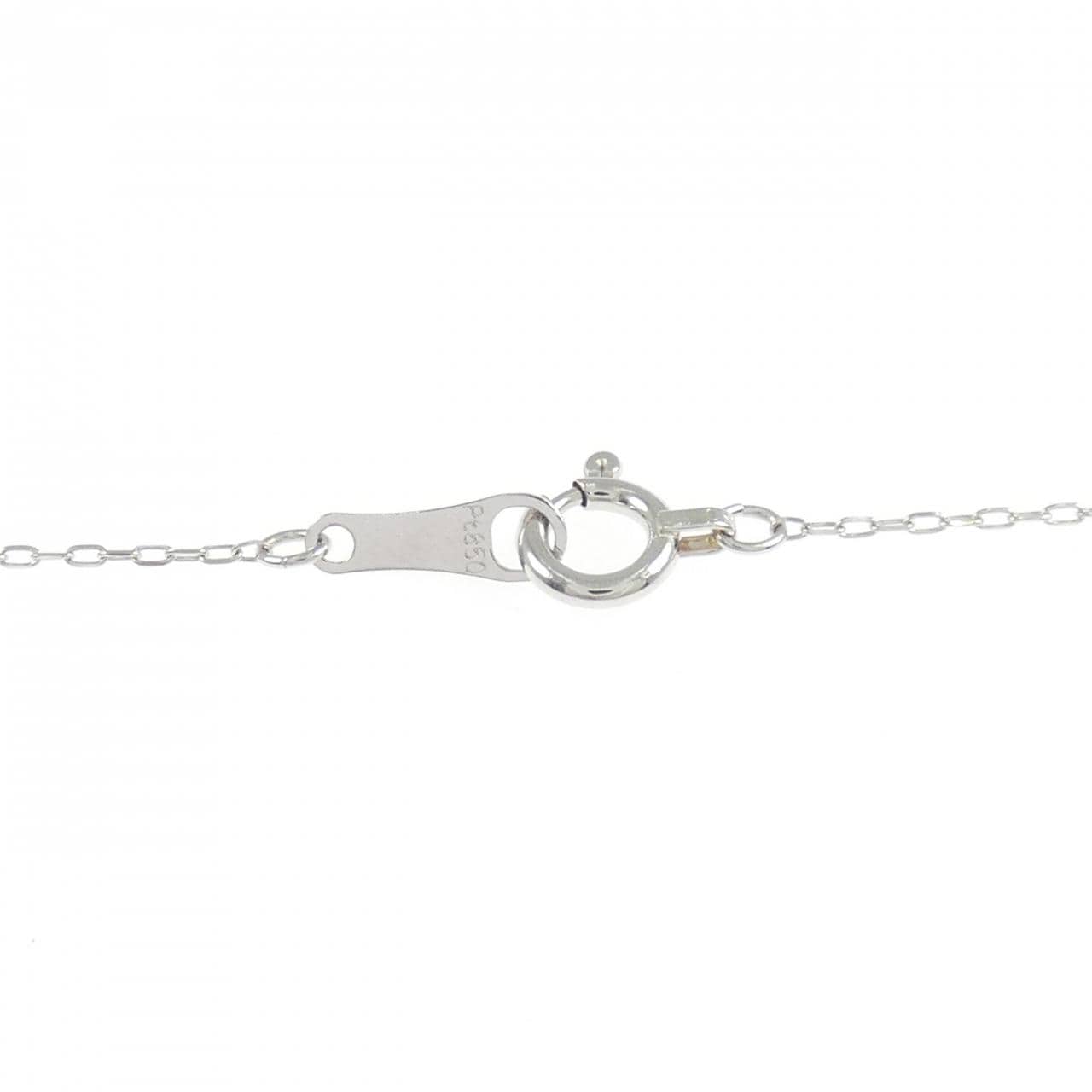 PT950/PT850 クロス ダイヤモンド ネックレス 0.10CT