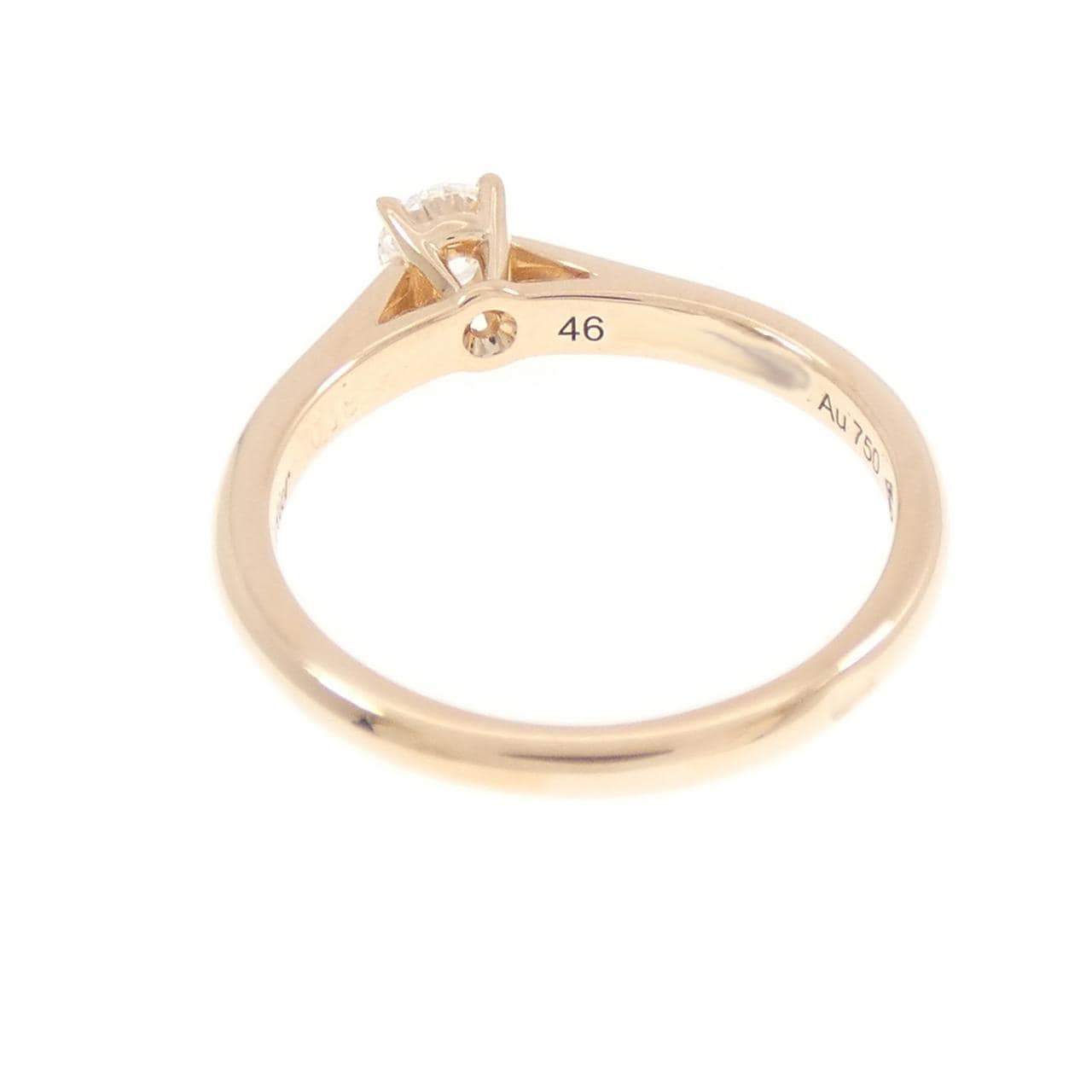 カルティエ 1895 ソリテール リング 0.18CT F VS1 EXT