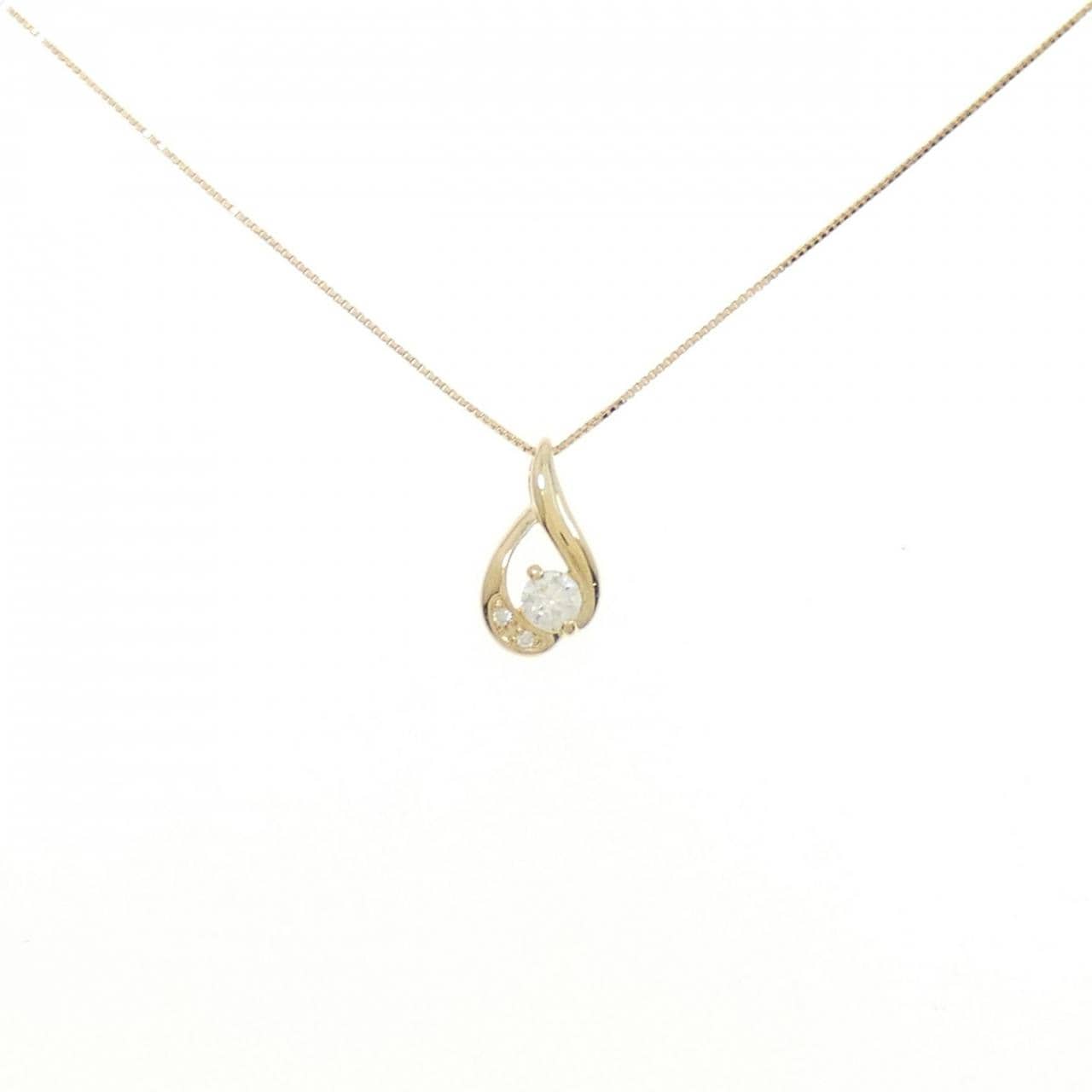 K18YG ダイヤモンド ネックレス 0.147CT