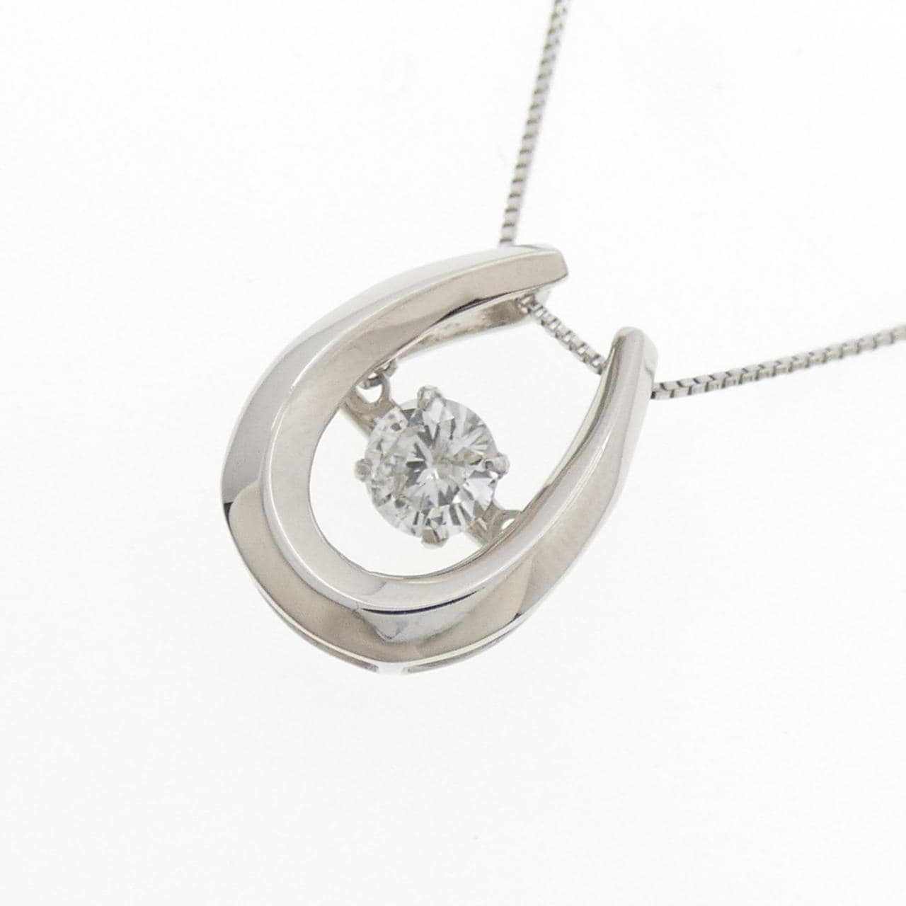 PT900/PT850 ホースシュー ダイヤモンド ネックレス 0.31CT