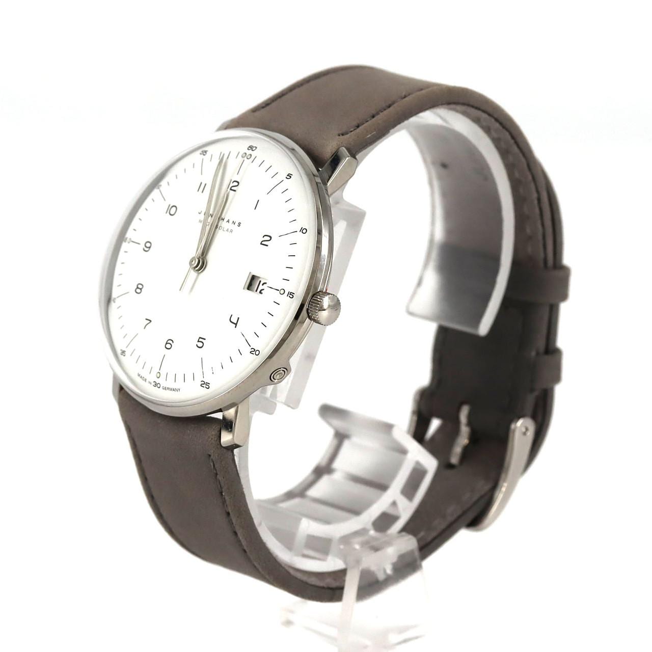 ユンハンス マックスビルメガソーラー 電波時計 TI 059/2021.02 TI ソーラークォーツ