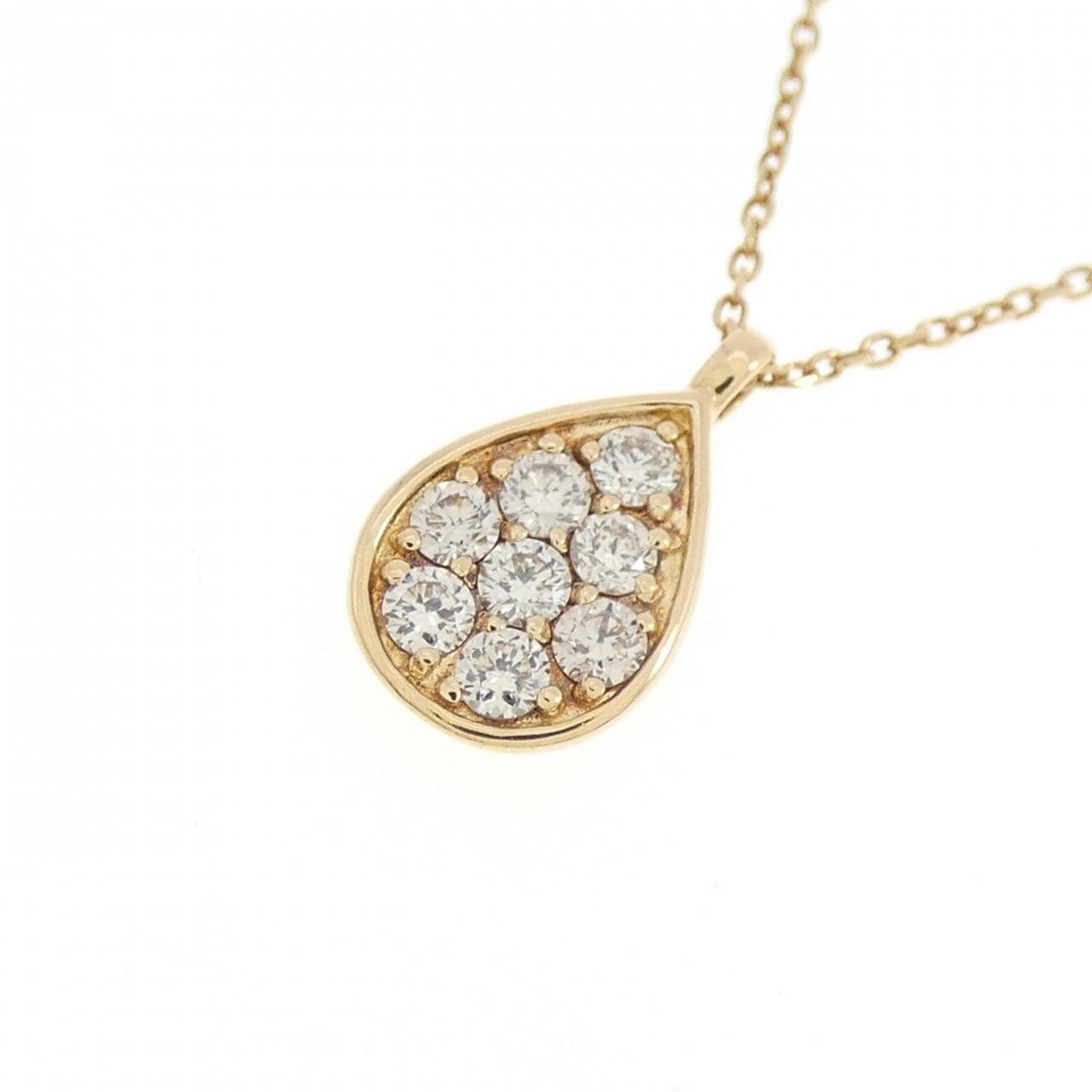 K18YG ダイヤモンド ネックレス 0.15CT