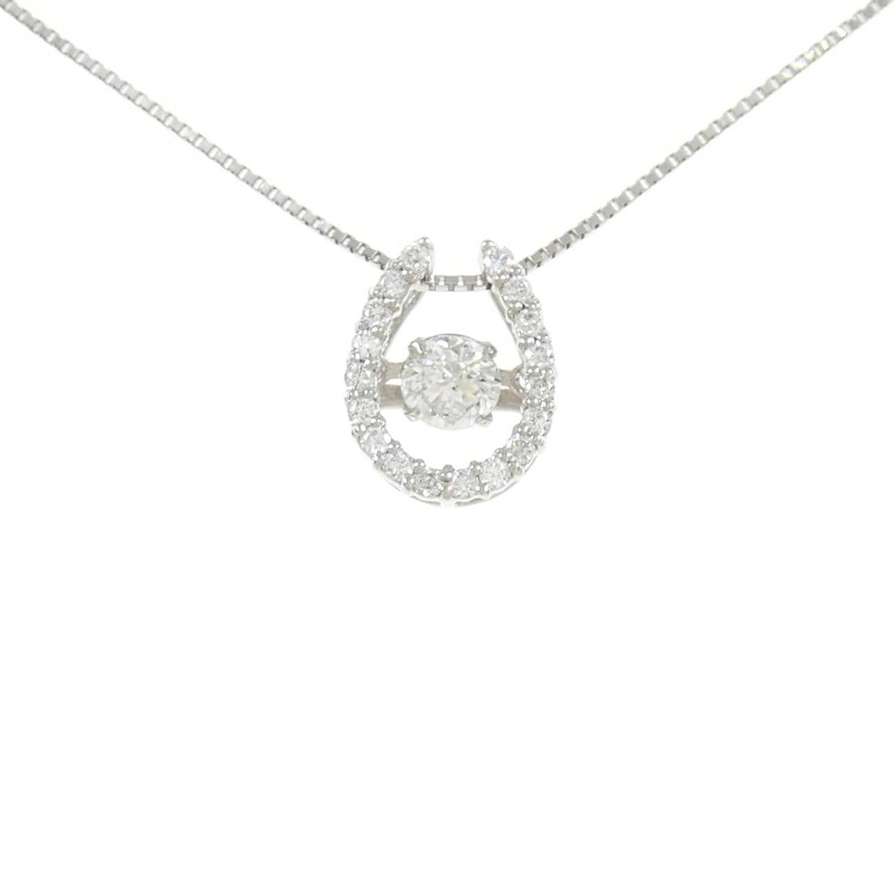 [BRAND NEW] PT Diamond Necklace 0.307CT D SI2 Good
