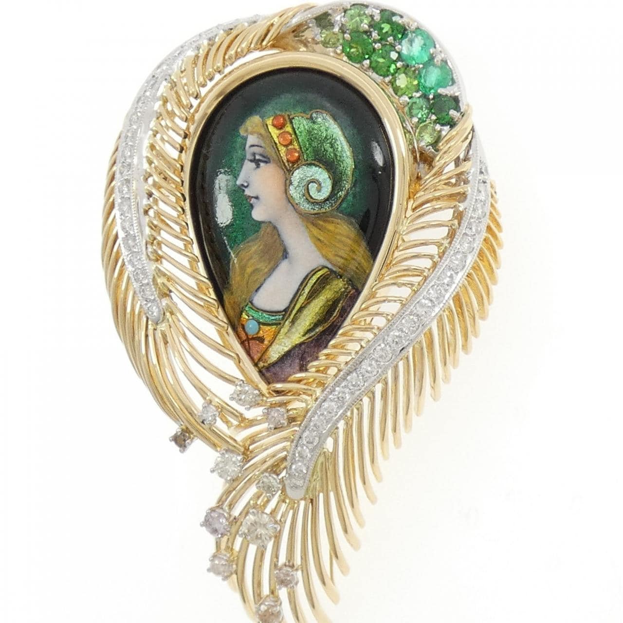 梶光夫 エマーユ ブローチ