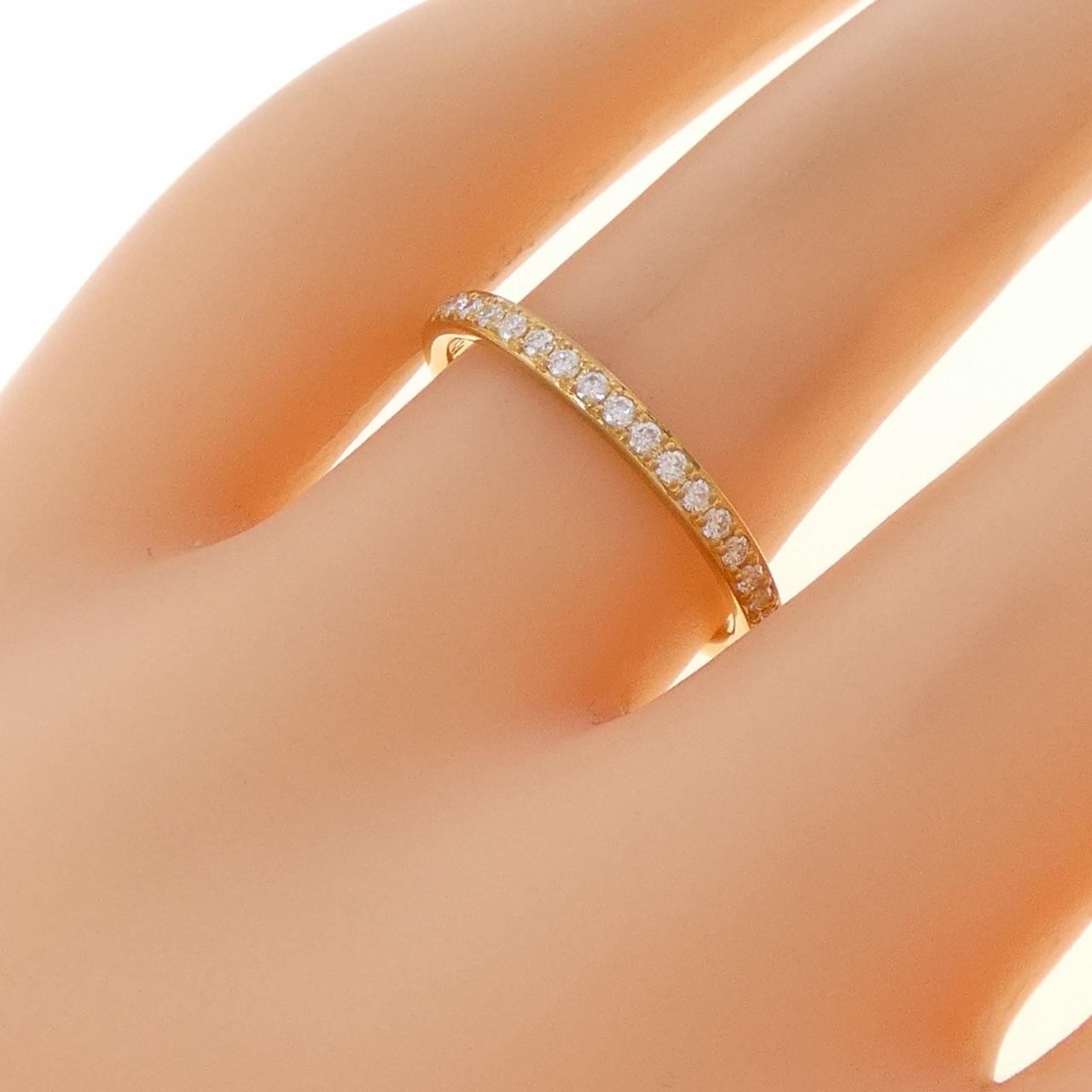 【リメイク】K24YG ハーフエタニティ ダイヤモンド リング 0.20CT