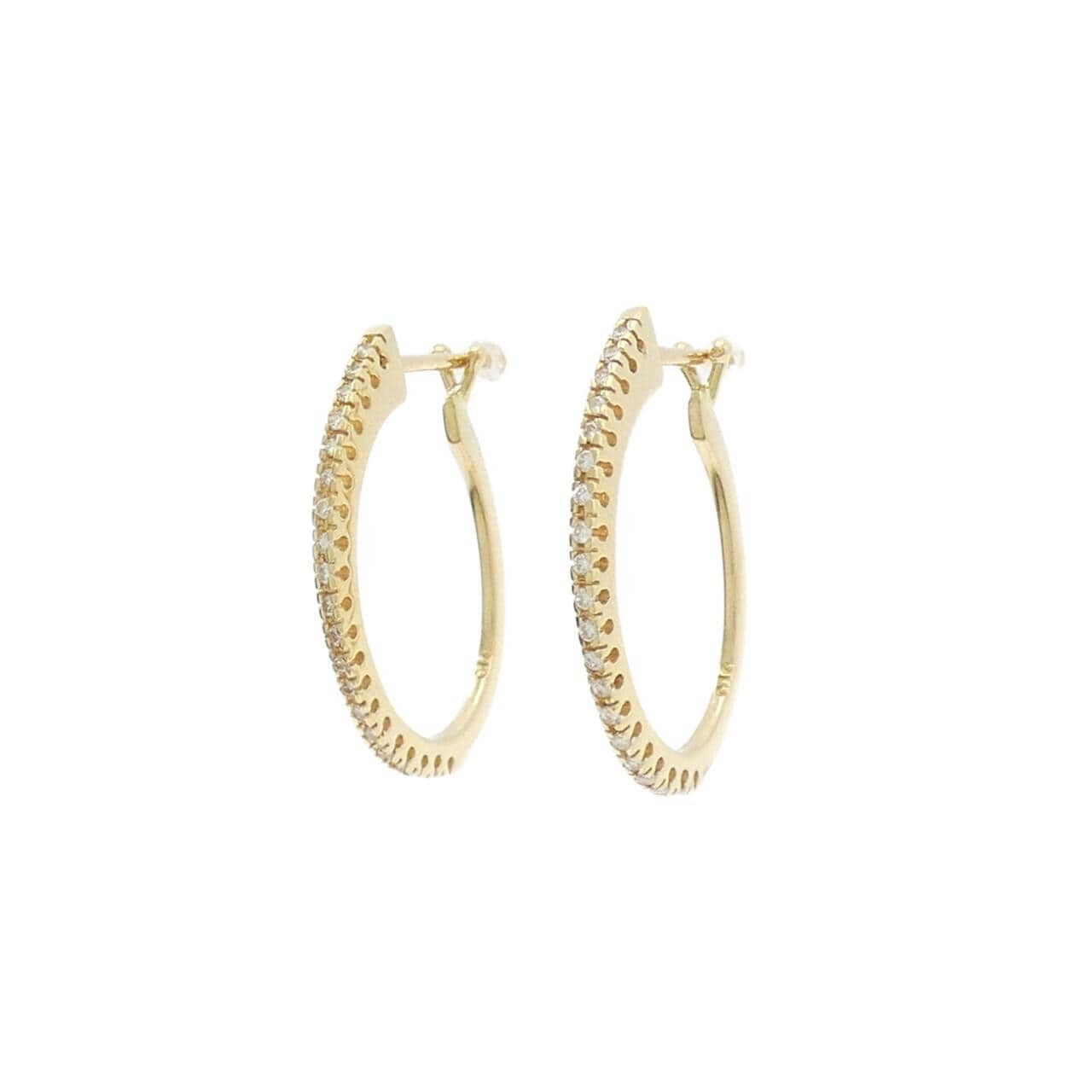 K18YG/750YG ダイヤモンド ピアス 0.20CT