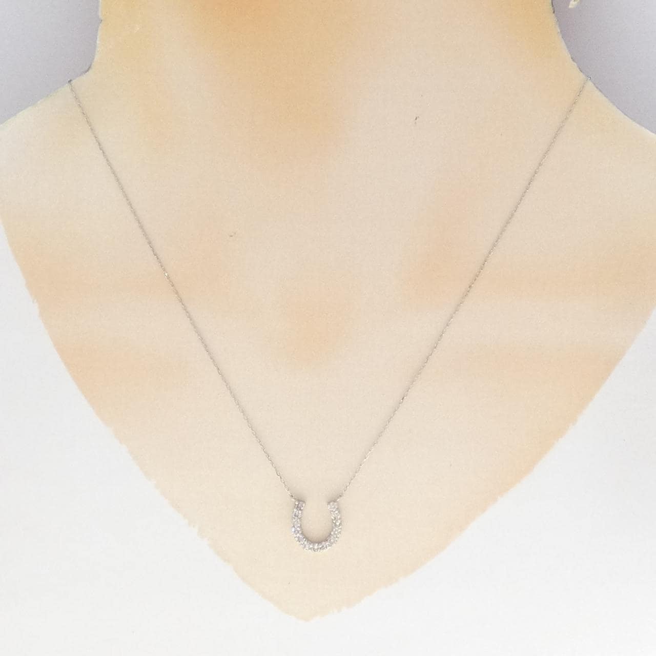 PT900/PT850 ホースシュー ダイヤモンド ネックレス 0.50CT