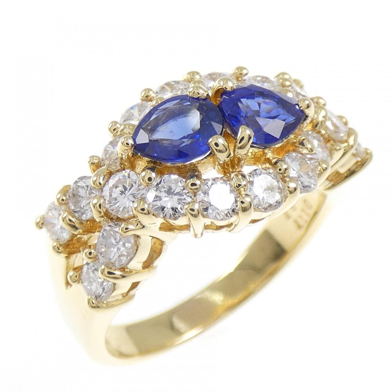 K18YG サファイヤ リング 0.97CT