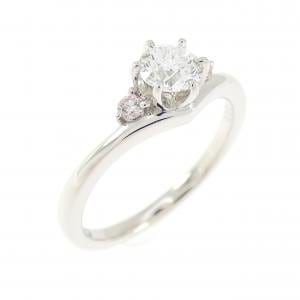 PT950 ダイヤモンド リング 0.32CT D VVS1 3EXT