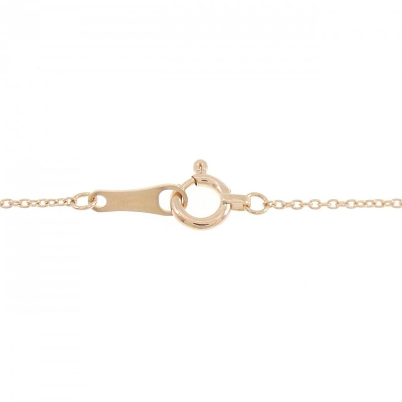 K18PG リボン ダイヤモンド ネックレス 0.11CT