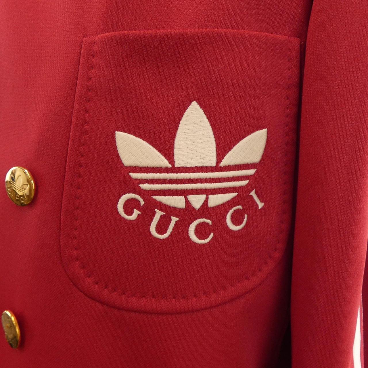 グッチ GUCCI ADIDAS 707683 ZAKQN ノーカラージャケット