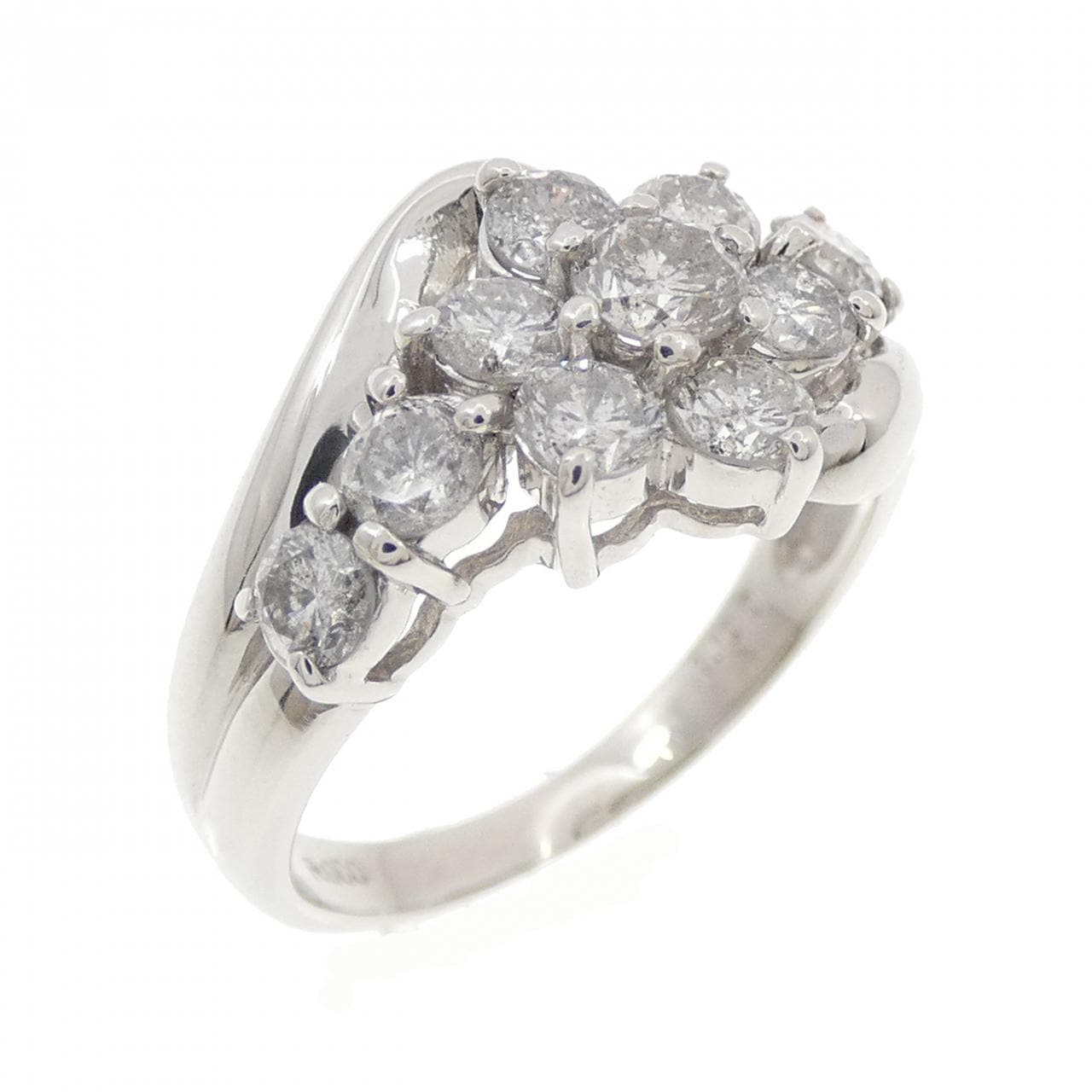 PT900 フラワー ダイヤモンド リング 1.00CT