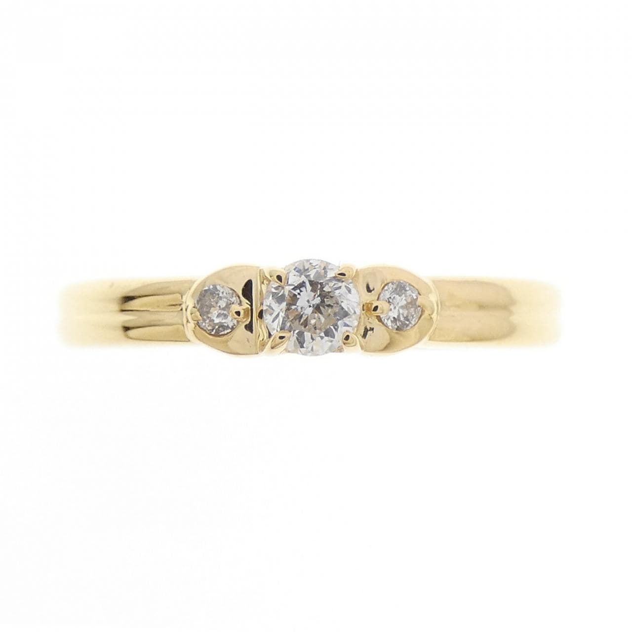 K18YG ダイヤモンド リング 0.12CT