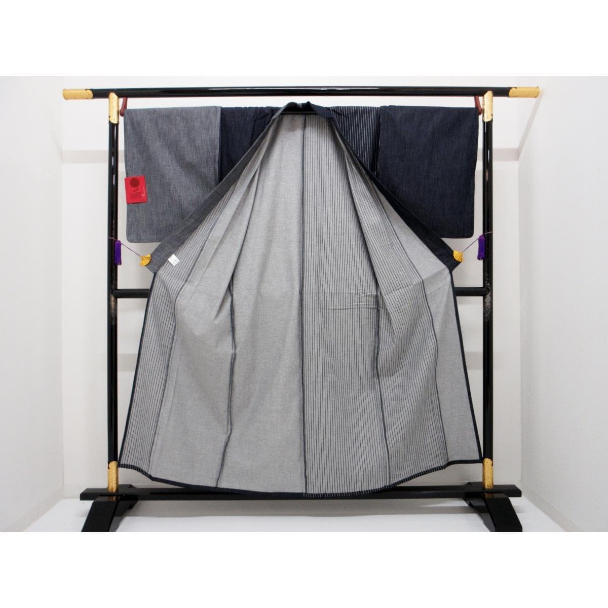 【新品】男物　単衣　岡山デニム