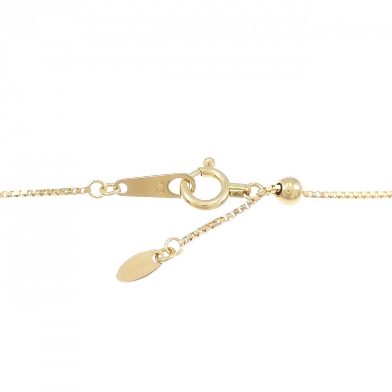 K18YG ダイヤモンド ネックレス 0.22CT