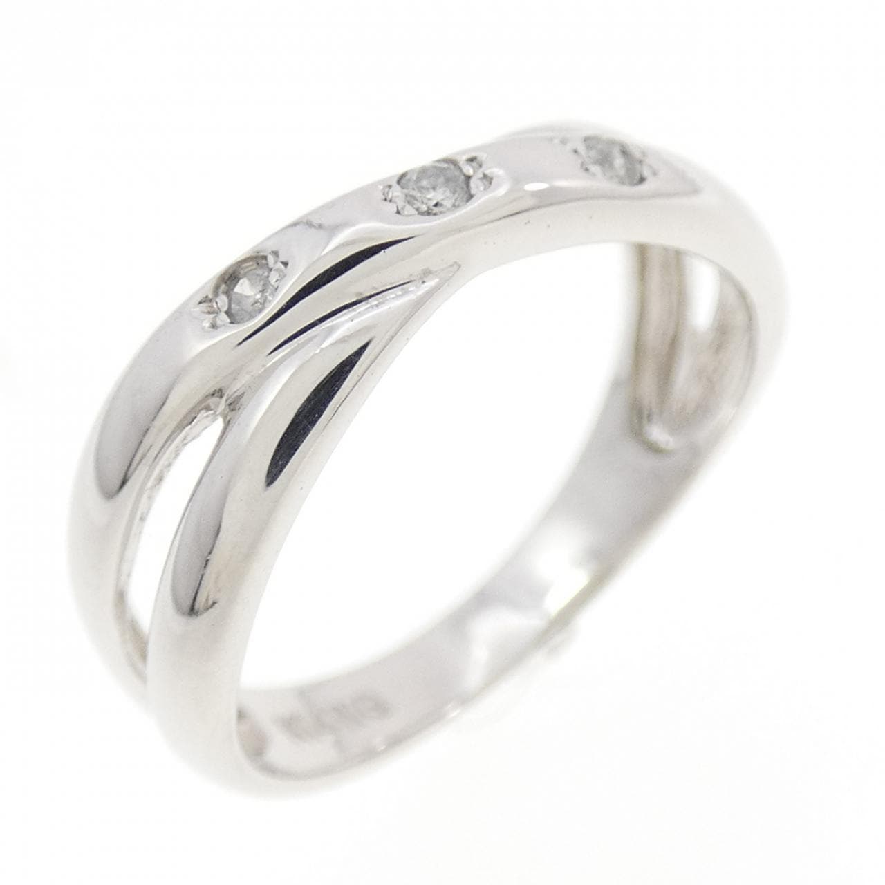 K14WG ダイヤモンド リング