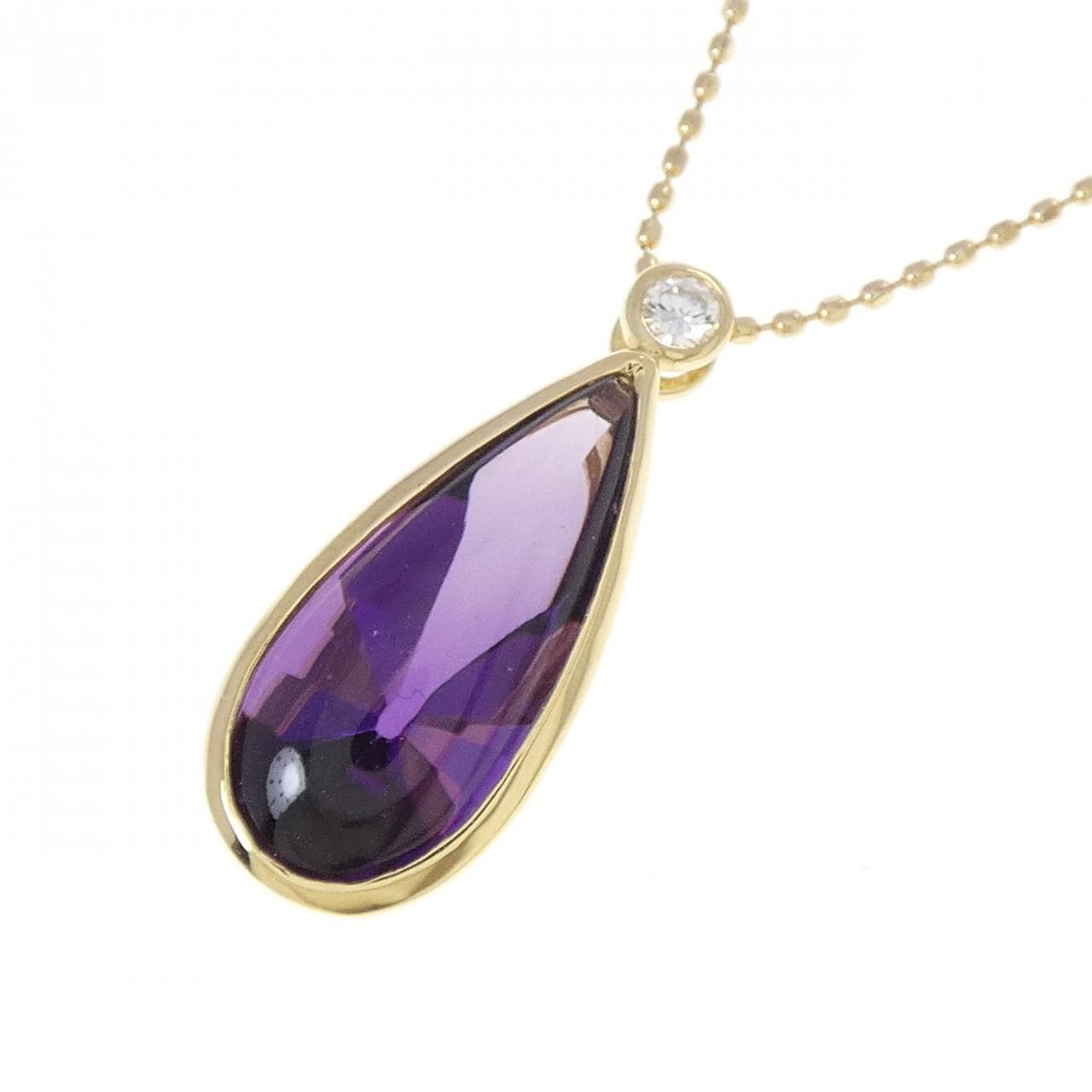 K18YG アメジスト ネックレス