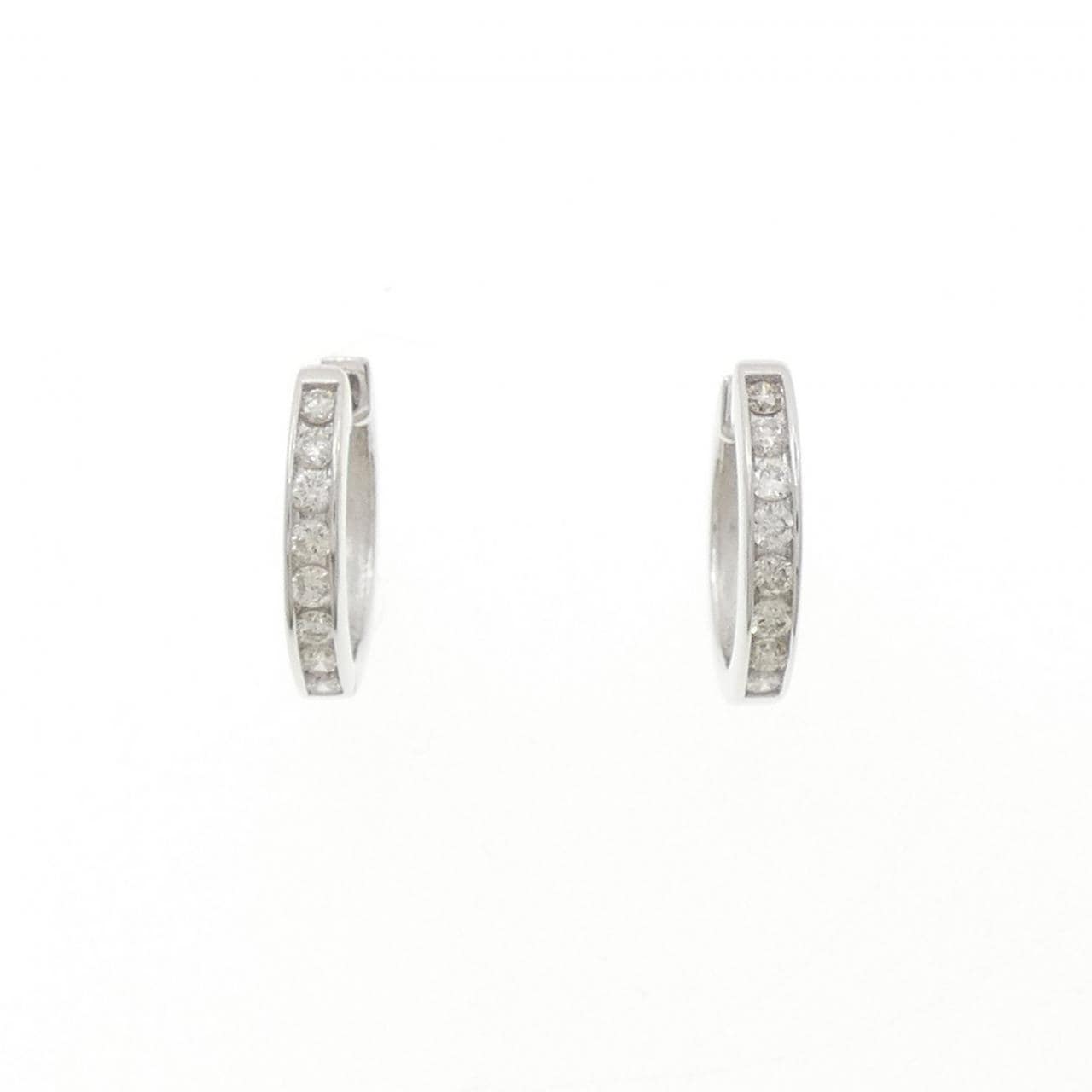 K18WG ダイヤモンド ピアス 0.20CT