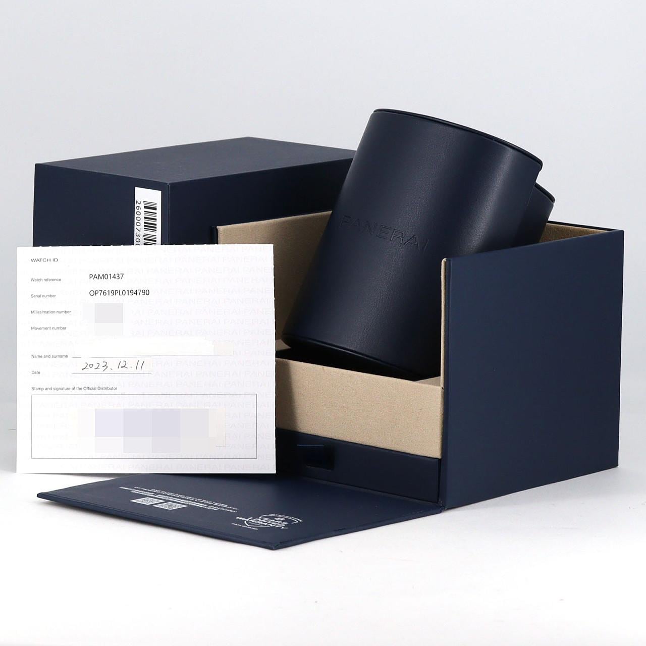 パネライ ラジオミールクアランタ　YG PAM01437 YG 自動巻