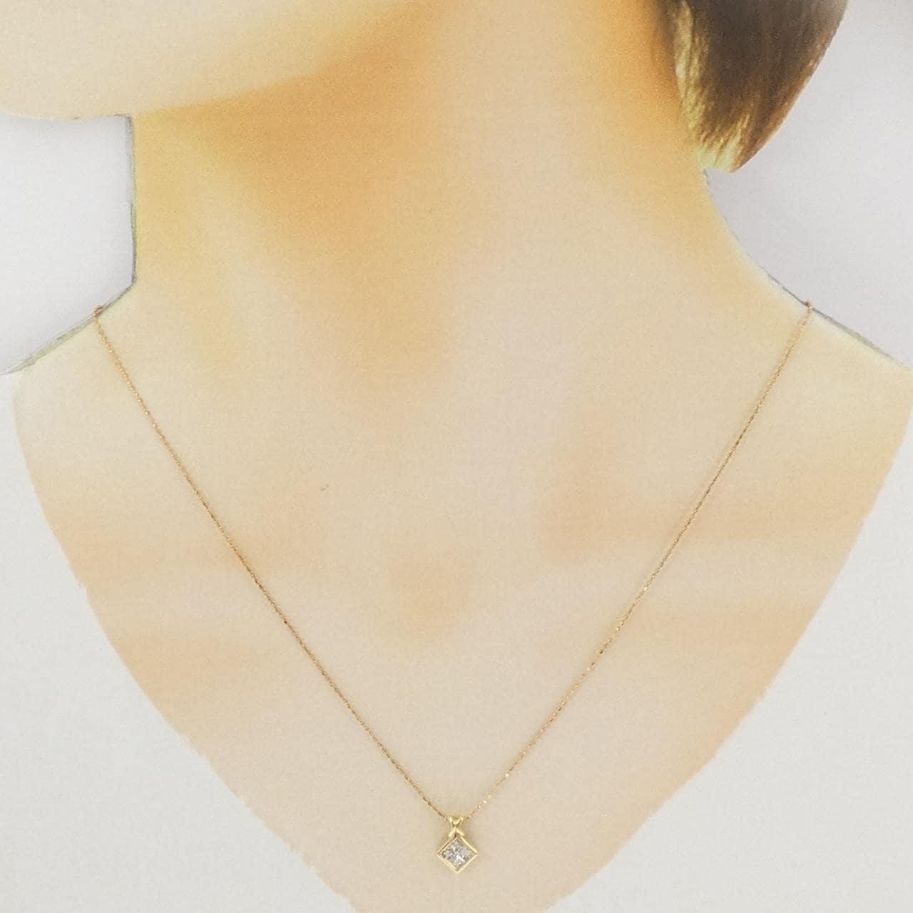 K18YG ダイヤモンド ネックレス 0.30CT