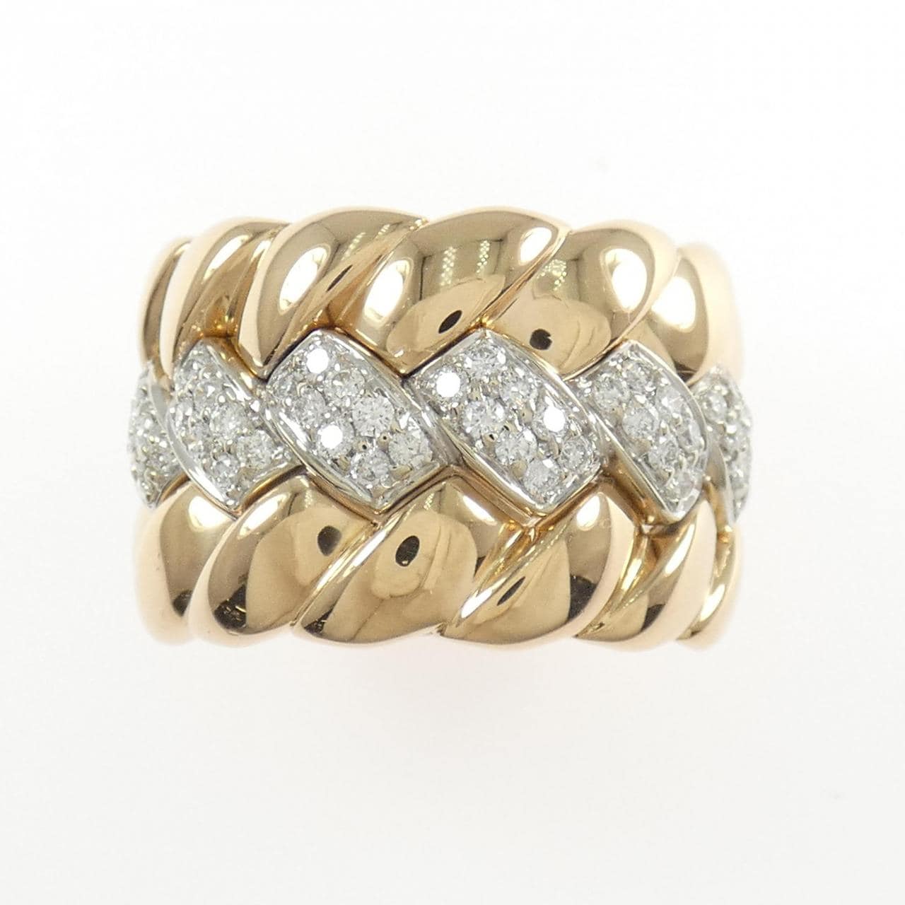 750PG/750WG ダイヤモンド リング 0.56CT