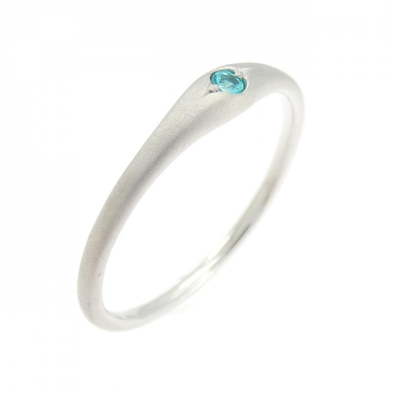 K18WG トルマリン リング 0.02CT