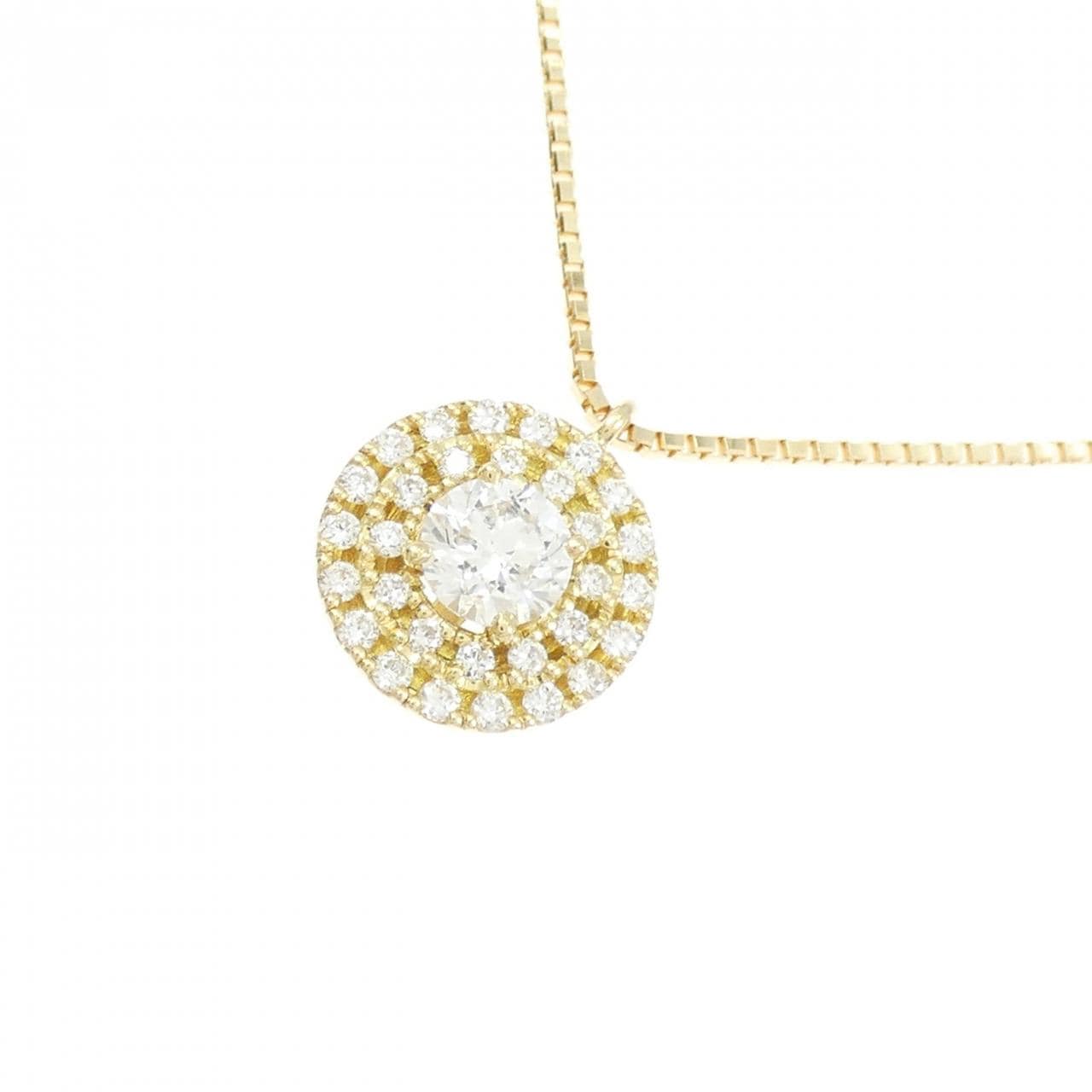 K18YG ダイヤモンド ネックレス 0.253CT H SI2 Good