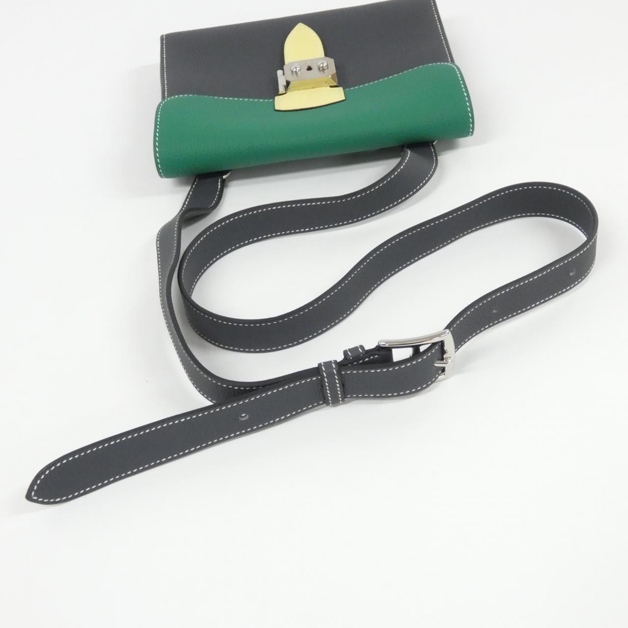 エルメス サック ア デペッシュ カラーブロック 21cm 085452CK ショルダーバッグ