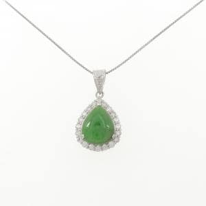 PT900/PT850 ヒスイ ネックレス 4.95CT