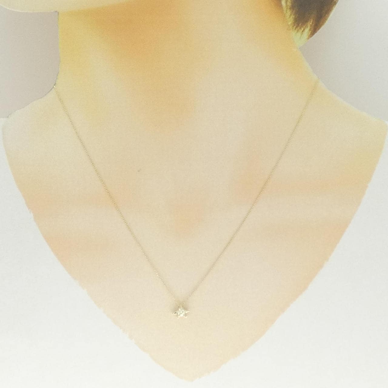K10YG ダイヤモンド ネックレス 0.112CT