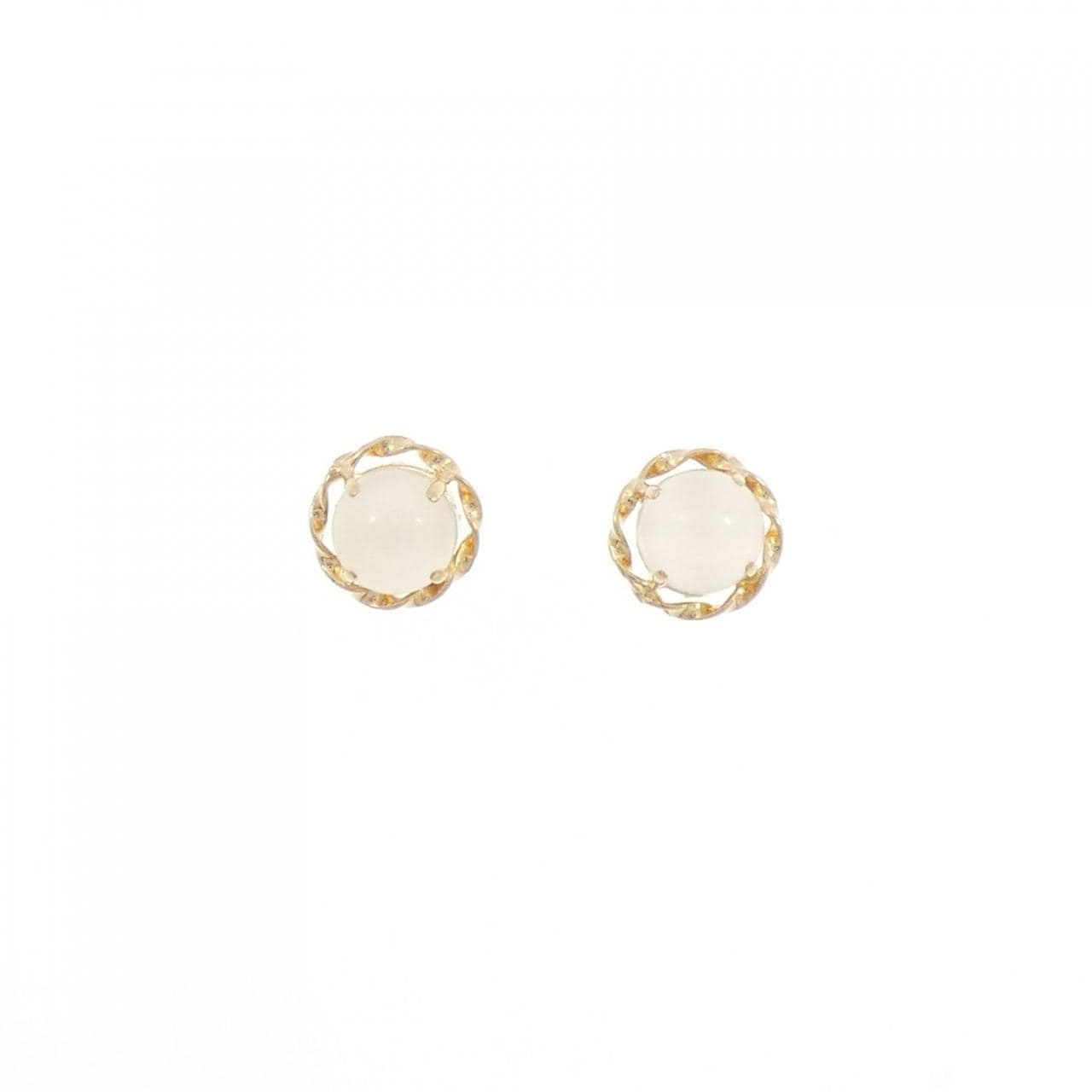 K18YG ムーンストーン ピアス