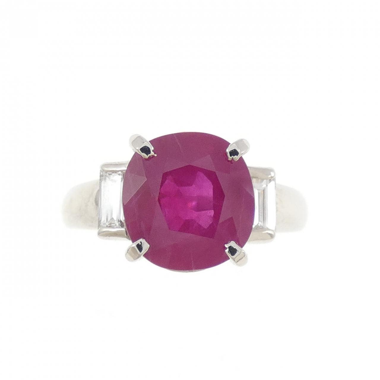 PT900 ルビー リング 4.26CT