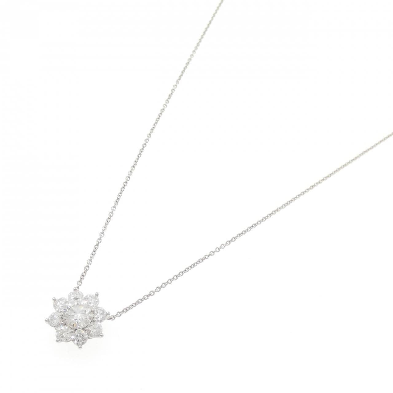 ハリーウィンストン サンフラワー スモール ネックレス 0.76CT E VVS2 3EXT