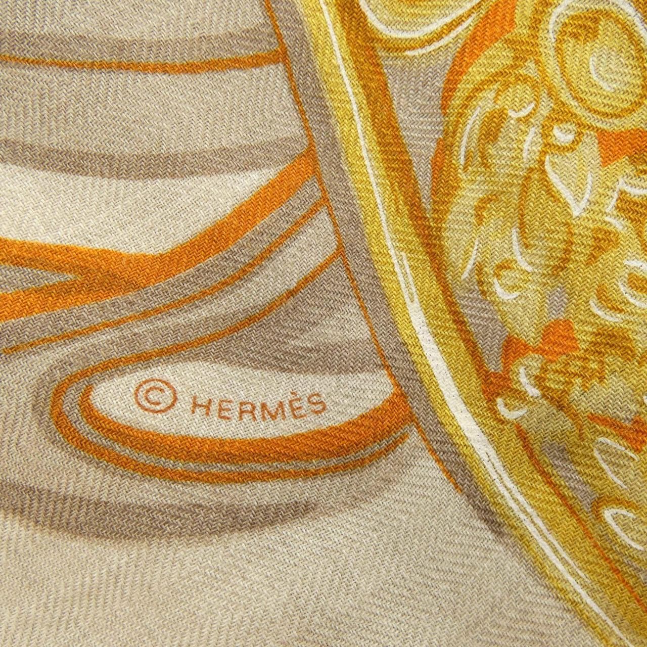 エルメス HERMES BRIDES DE GALA APPLIQUE PIQUE H243940S カレジェアン140 ショール