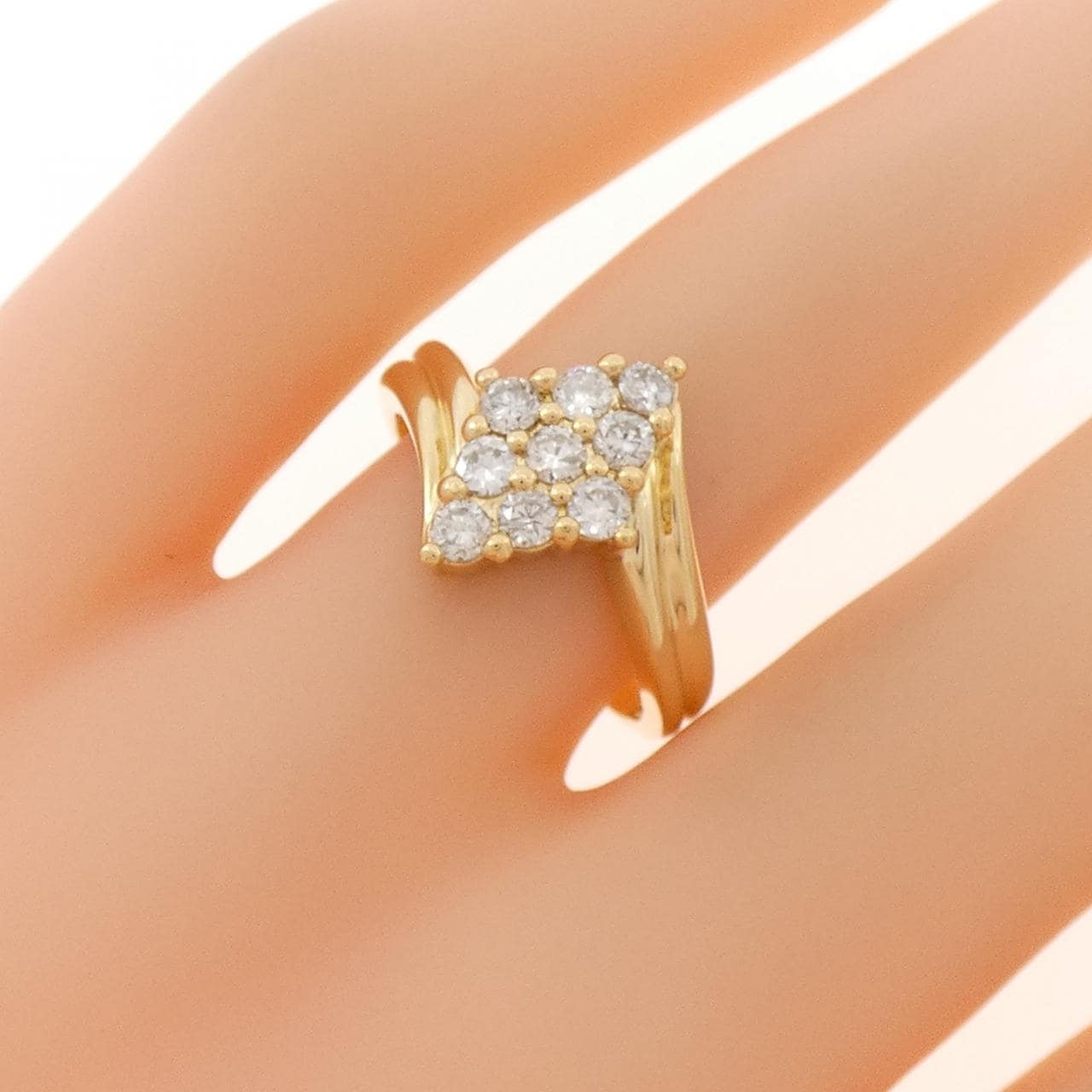 K18YG ダイヤモンド リング 0.50CT