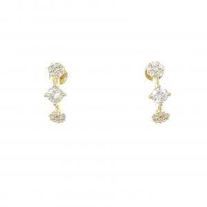 K18YG ダイヤモンド ピアス 0.81CT