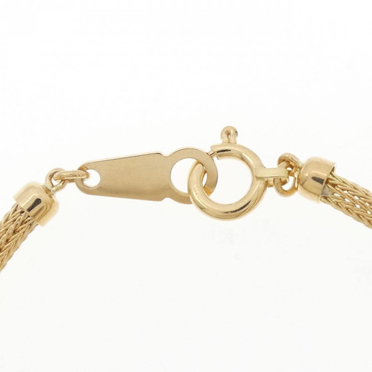 K18YG/PT900 ダイヤモンド ブレスレット 0.09CT