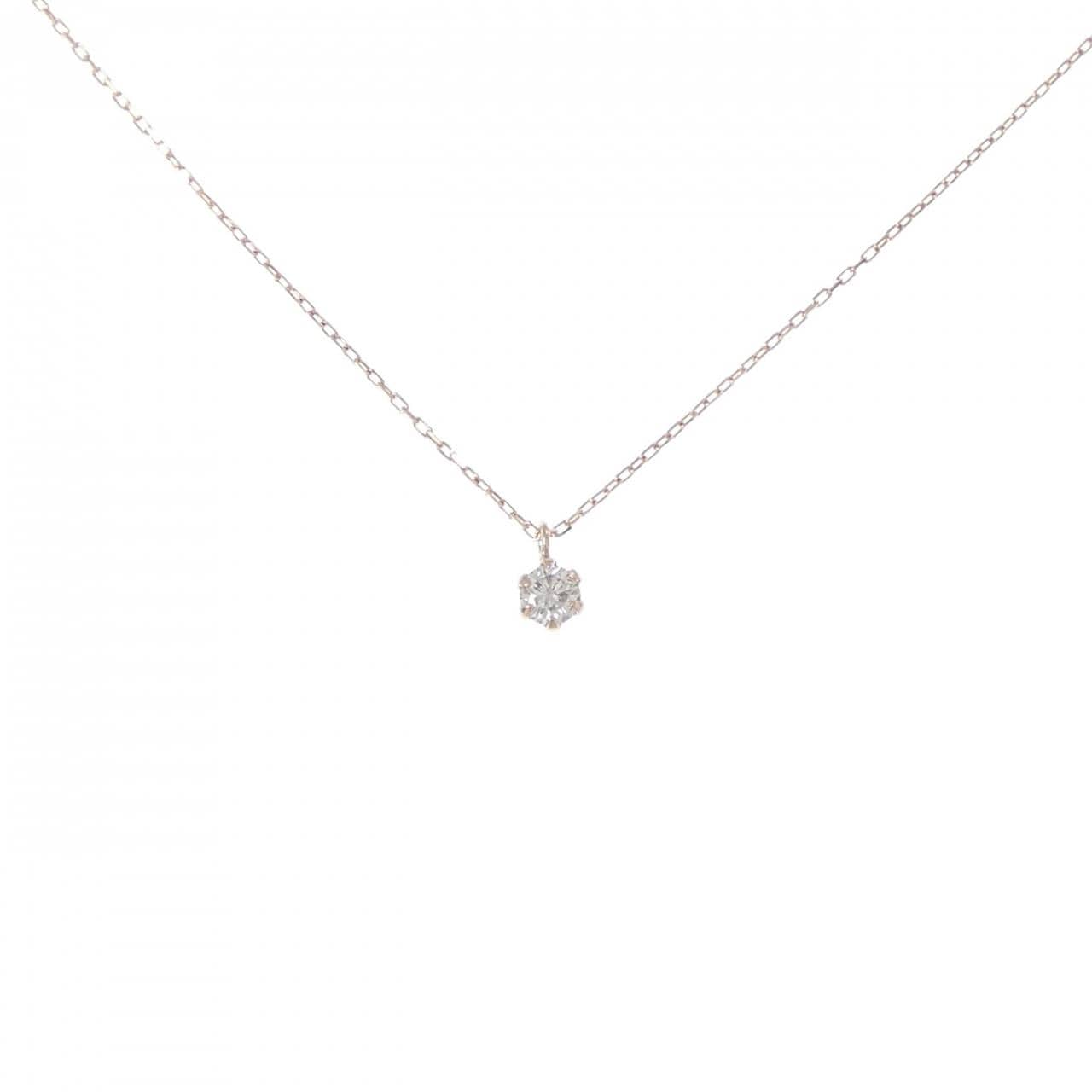 K18PG/K10PG ダイヤモンド ネックレス 0.08CT