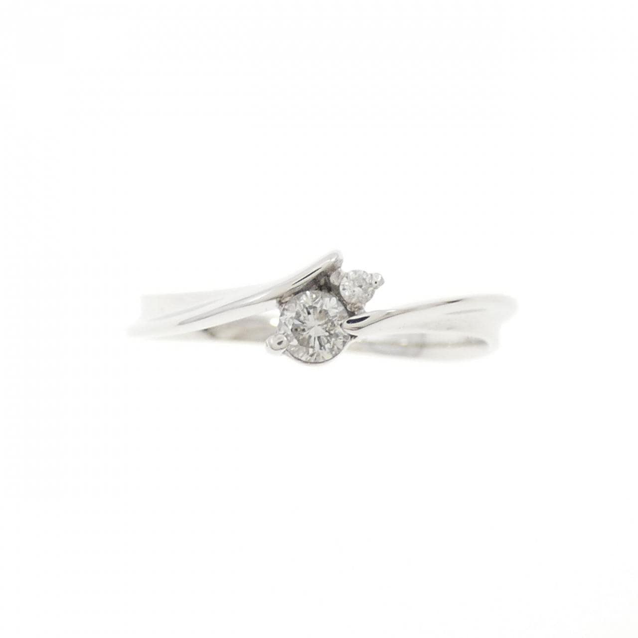 K18WG ダイヤモンド リング 0.10CT