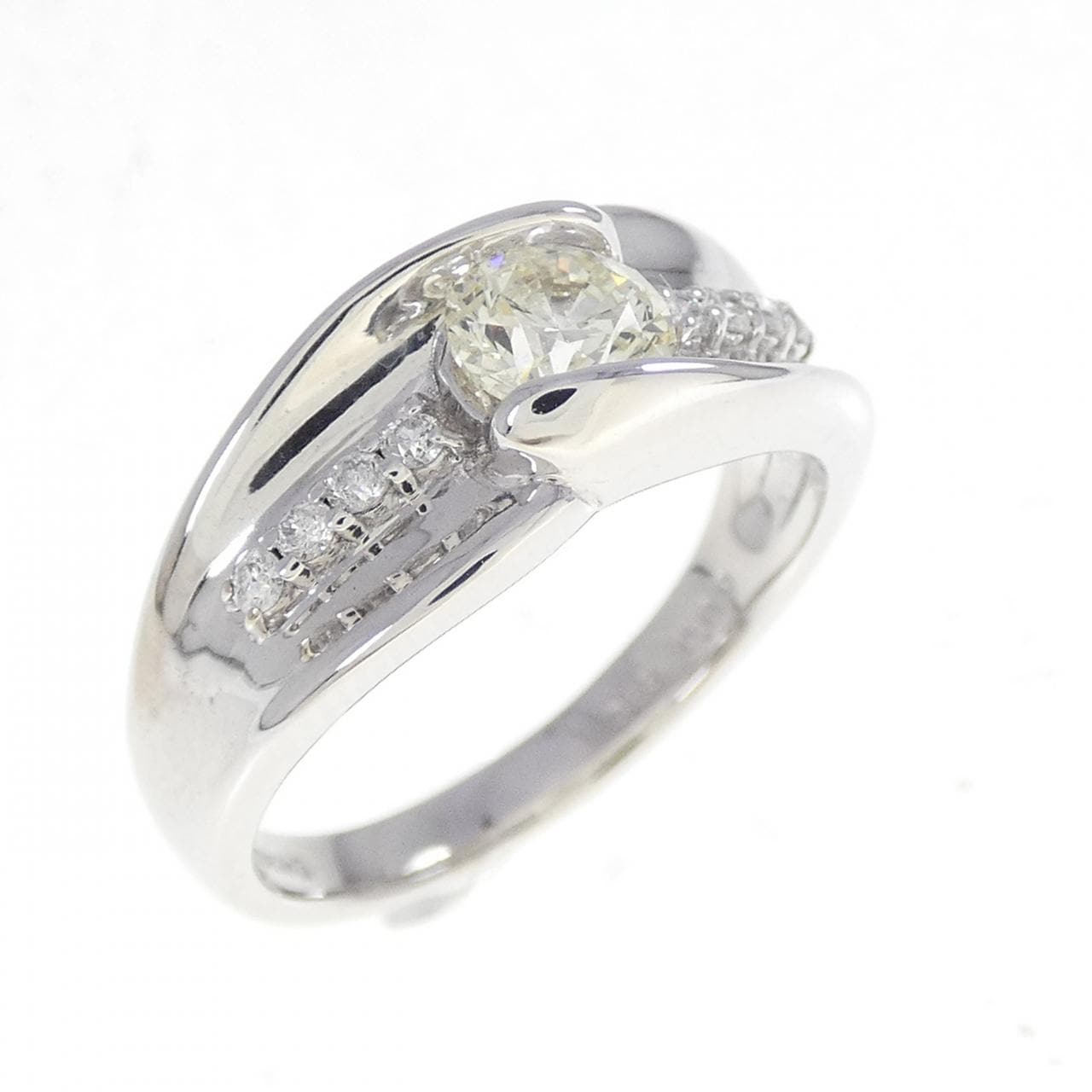 K18WG ダイヤモンド リング 0.53CT