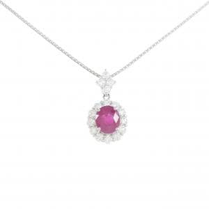 PT ルビー ネックレス 2.06CT ビルマ産