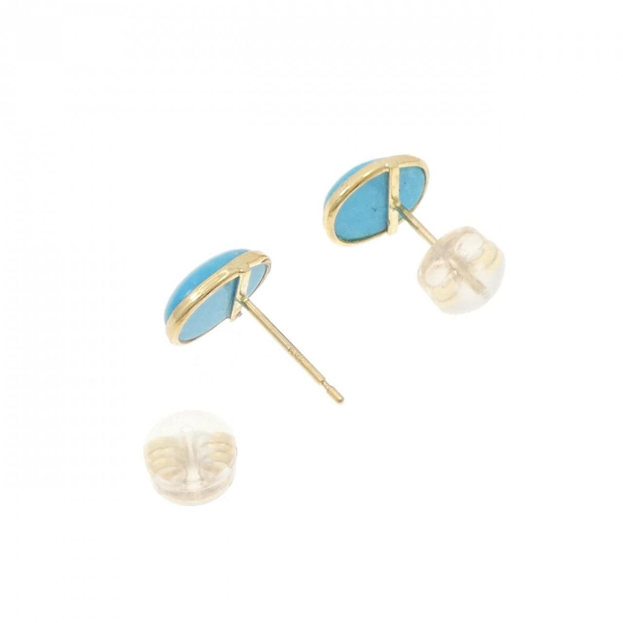 [BRAND NEW] K18YG turquoise earrings