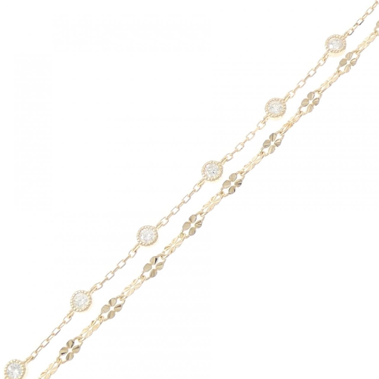 【リメイク】K10YG ダイヤモンド ブレスレット 0.30CT