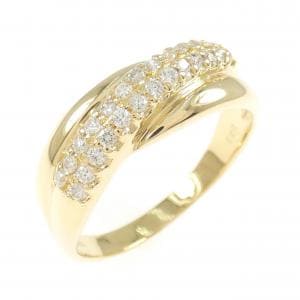 K18YG ダイヤモンド リング 0.30CT