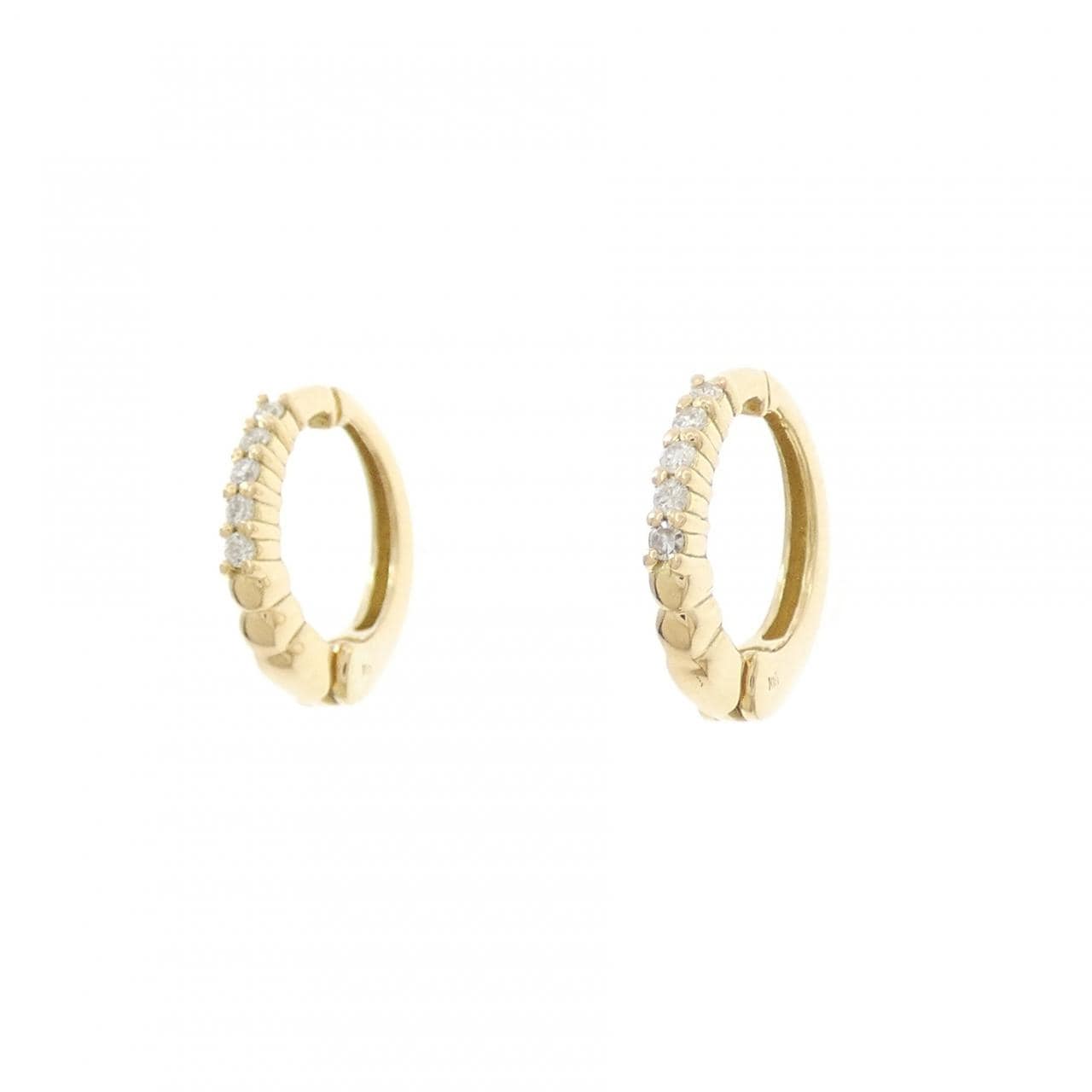 K18YG ダイヤモンド ピアス 0.10CT
