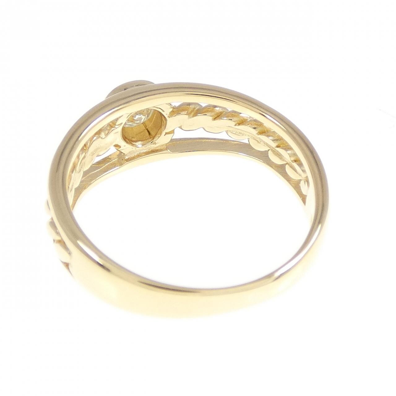 K18YG ダイヤモンド ピンキーリング 0.15CT
