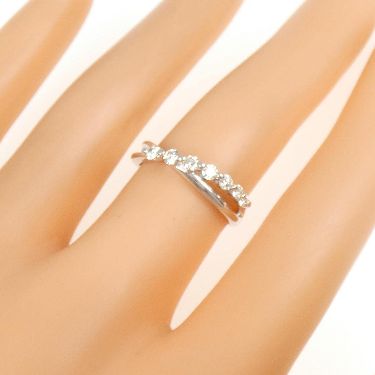 K18WG ダイヤモンド リング 0.30CT