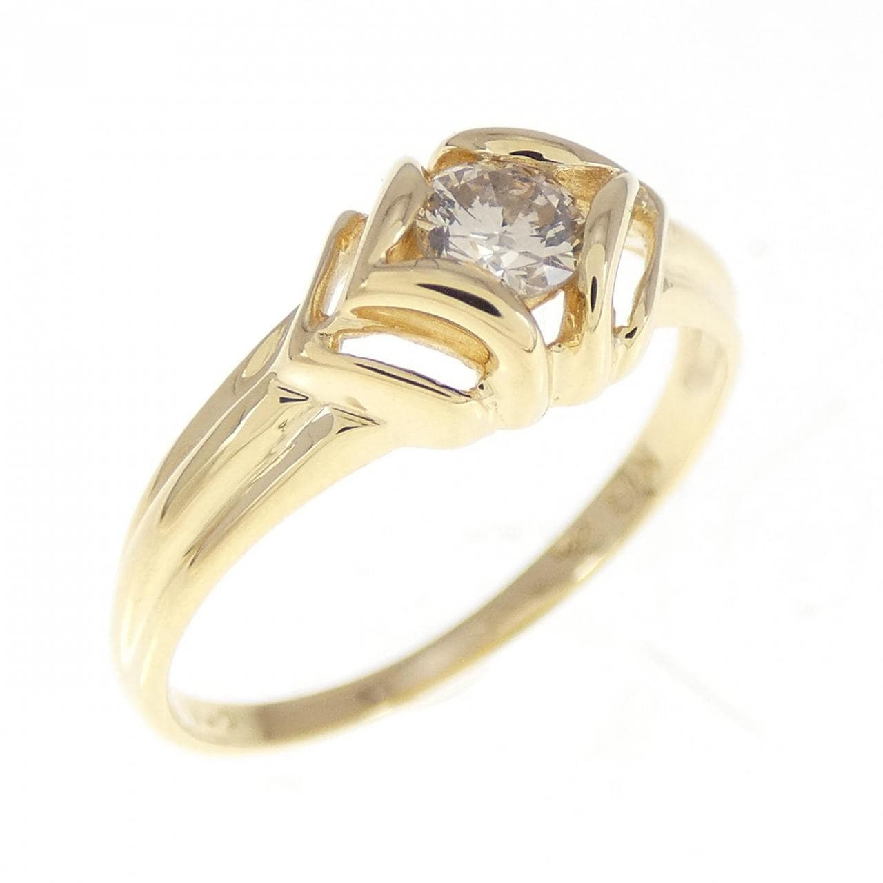 K18YG ダイヤモンド リング 0.20CT